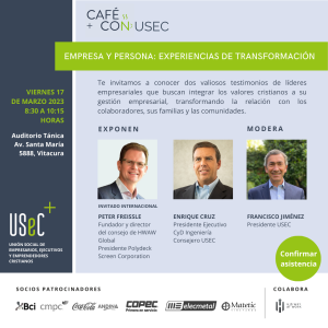 Café Com USEC 2023 “Empresa e pessoa: experiências de transformação”