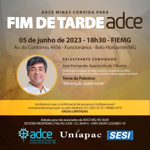 Participe do Fim de Tarde ADCE – Com José Fernando de Oliveira
